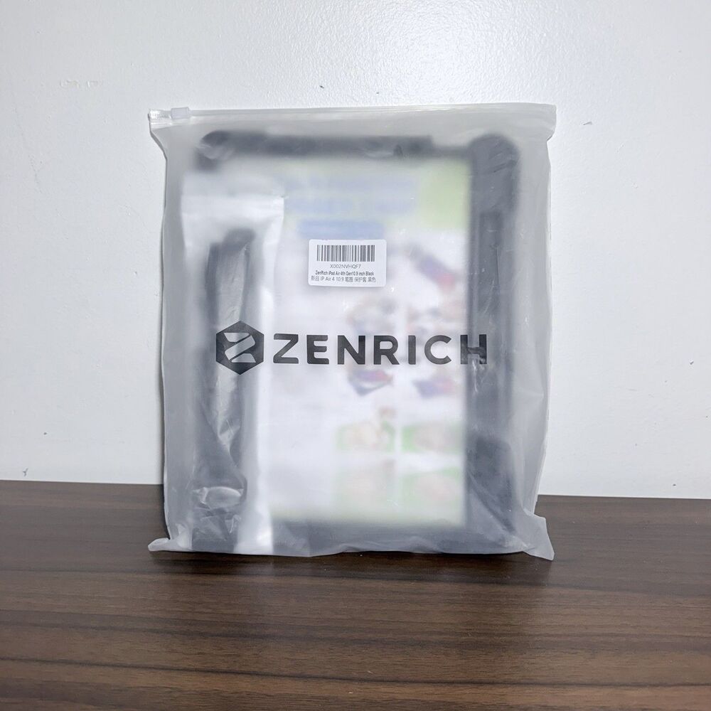Zenrich iPad Air 4th Generation Black Case  10.9in NEW